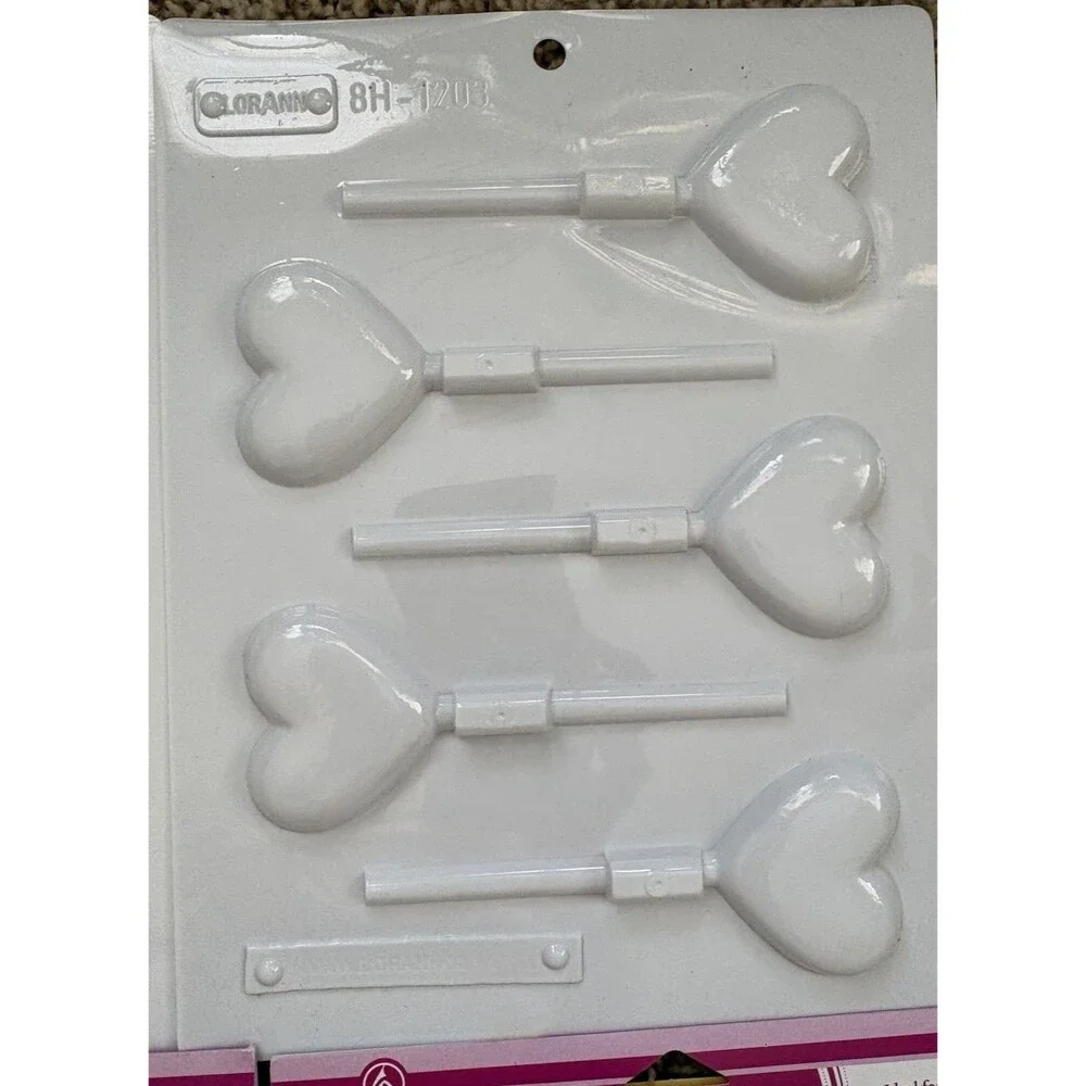 LOT 15 LorAnn Gourmet Plastic Lollipop Molds Ideal For Hard Candy & Chocolates